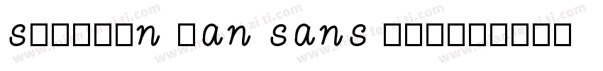 sourcen han sans bol字体转换